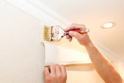 Pose de papier peint à Éveux — revêtements muraux et toiles de verre